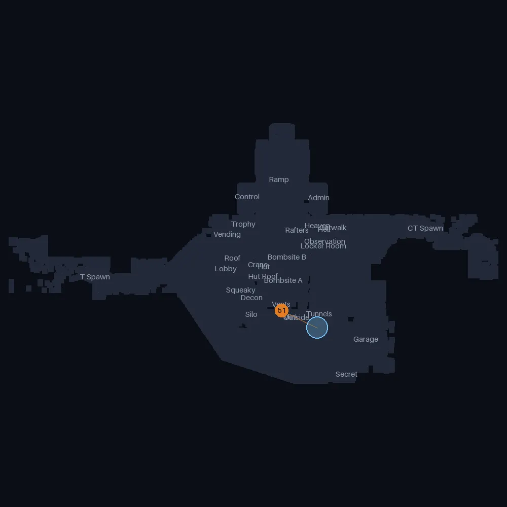 Nuke CT smokes landing near Tunnels, lineups 51 to 51
